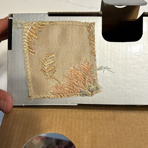 THE HOME COLLECTION NWT Valance Curtains 80" X 16" Dynasty Cream Neutral Floral - Picture 6 of 9